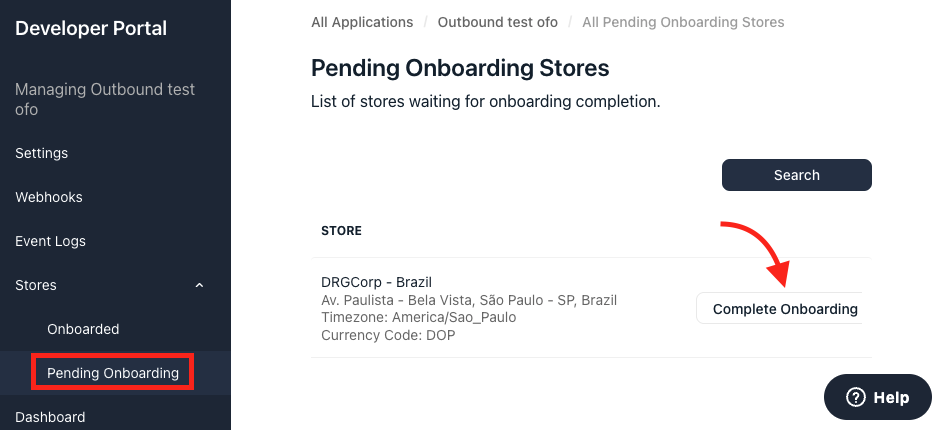 Complete onboarding